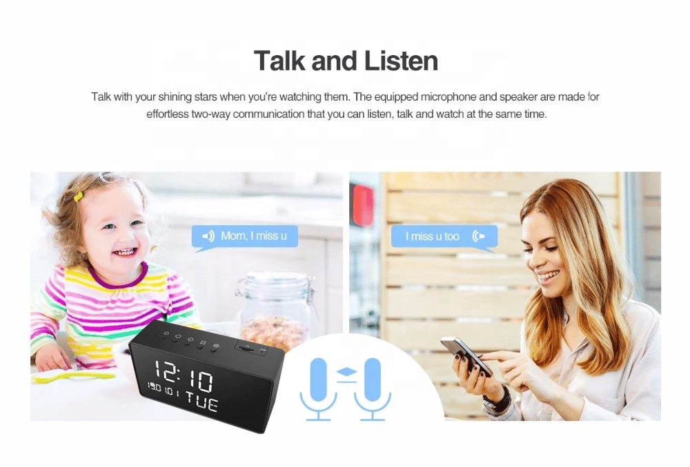 Z12電子鐘針孔攝影機