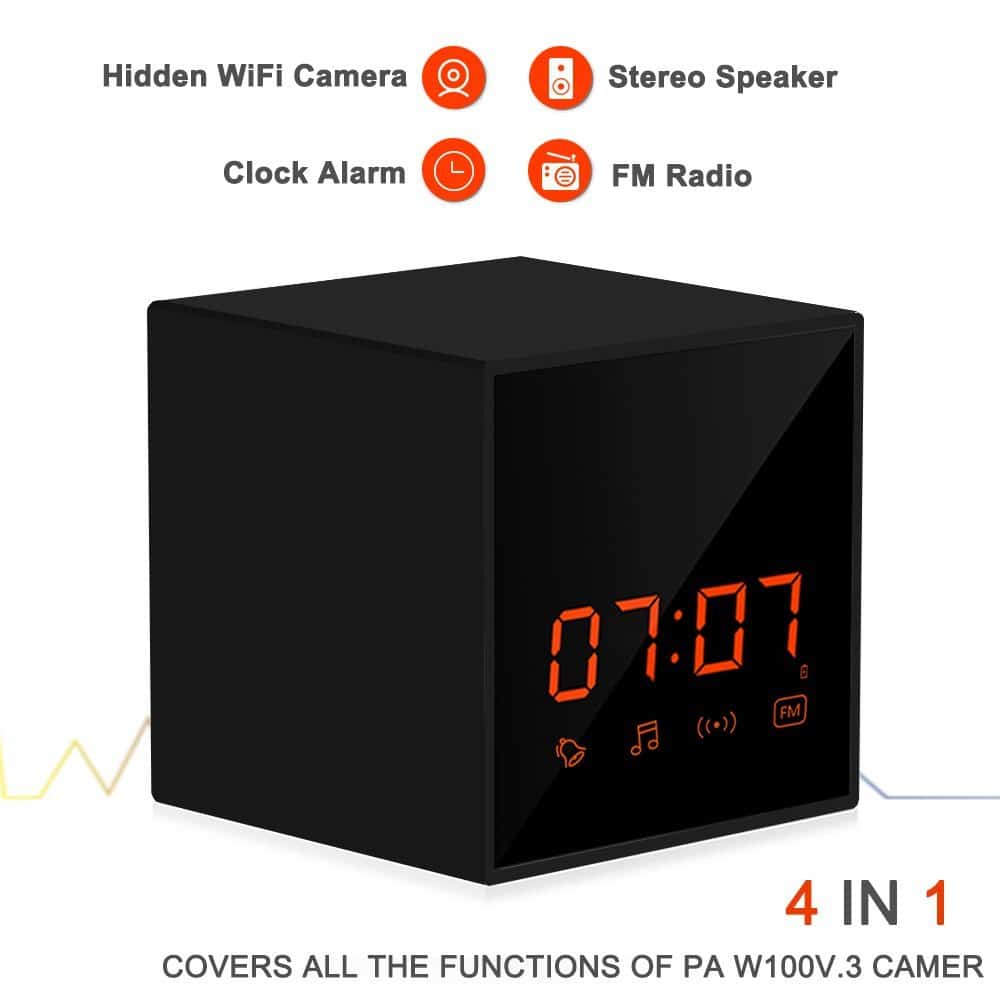 P68藍牙喇叭收音機時鐘攝影機