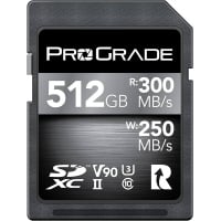 Prograde Digital SDXC UHS-II V60 250R Gold Memory Card 128GB [R:250 W:130]
