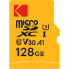Kodak Ultra Performance Class 10 UHS-1 U3 V30 A1 microSDXC with SD Adapter 記憶卡 128GB [R:100 W:40] (EKMSDM128GXC10HPRK)