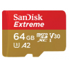 SanDisk Extreme A2 V30 U3 UHS-I microSDXC 記憶卡 64GB [R:170 W:80] (SDSQXAH-064G)