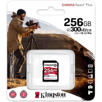 Kingston Canvas React Plus UHS-II SDXC 記憶卡 128GB [R:300 W:260] (SDR2/128GB)