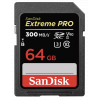 SanDisk Extreme PRO V90 U3 C10 UHS-II SDXC 記憶卡 64GB [R:300 W:260] (SDSDXDK-064G)