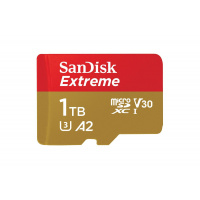SanDisk Extreme A2 V30 U3 UHS-I microSDXC 記憶卡 1TB [R:160 W:90] (SDSQXA1-1T00)