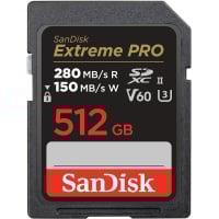 SanDisk Extreme PRO V90 U3 C10 UHS-II SDXC 記憶卡 512GB [R:300 W:300] (SDSDXDM-512G)