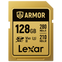 Lexar Armor Gold SDXC UHS-II Card 128GB [R:280 W:210]