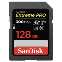 SanDisk Extreme PRO V90 U3 C10 UHS-II SDXC 記憶卡 128GB [R:300 W:300] (SDSDXDM-128G)