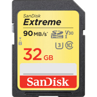 SanDisk Extreme V30 U3 C10 UHS-I SDHC 記憶卡 32GB [R:90] (SDSDXVE-032G)