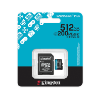 Kingston Canvas Go! Plus A2 V30 microSDXC 記憶卡 with SD Adapter 128GB [R:200 W:100] (SDCG4/128GB)