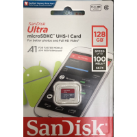 SanDisk Ultra A1 U1 C10 UHS-I microSDXC 記憶卡 128GB [R:120] (SDSQUA4-128G)
