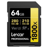 Lexar Professional Silver Pro SDXC UHS-II Card 64GB [R:280 W:130]