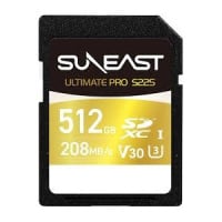 Suneast Ultimate Pro S225 Gold Series SDXC UHS-I V30 Card 512GB [R:208] (SE-FS1512G23W1F)