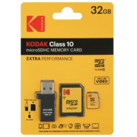 Kodak Extra Performance Class10 microSDHC Memory Card with USB Card Reader and SDcard Adapter 記憶卡 32GB (EKMSDM32GHC10CR2K)