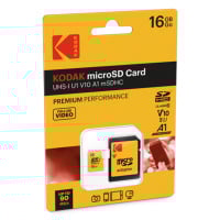 Kodak Extra Performance Class10 microSDHC Memory Card with USB Card Reader and SDcard Adapter 記憶卡 32GB (EKMSDM32GHC10CR2K)