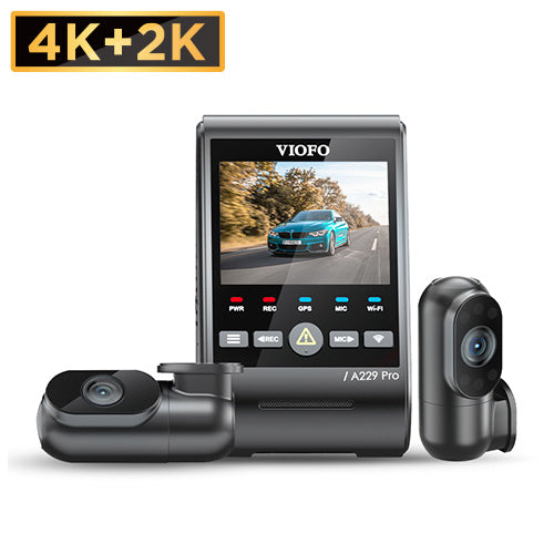 VIOFO A229 Pro 4K 三鏡頭行車記錄器 (前+後+車廂)