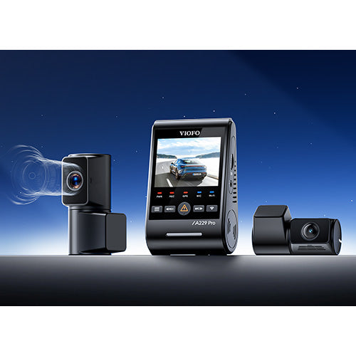 VIOFO A229 Pro 4K 三鏡頭行車記錄器 (前+後+車廂)