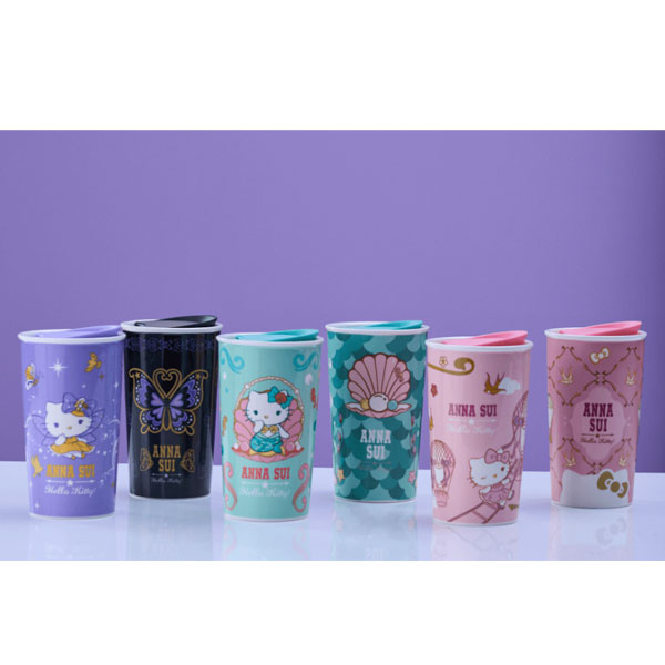 【台灣7-11限定】ANNA SUI x Sanrio Hello Kitty 陶瓷隨行杯 350ml（選色）