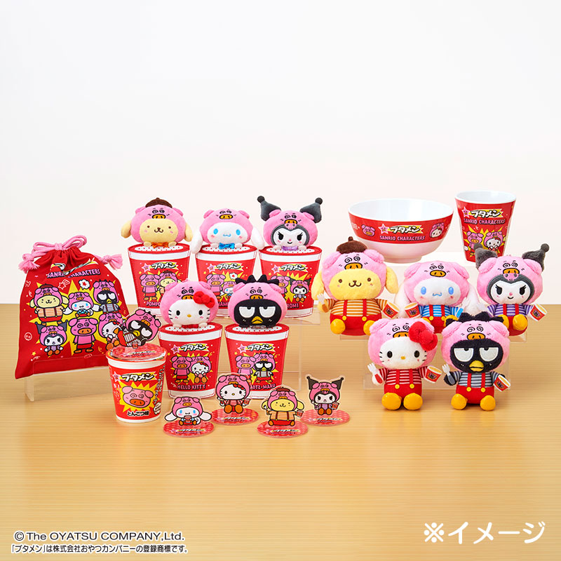 Sanrio Characters x 小豬拉麵 美耐皿杯連拉麵