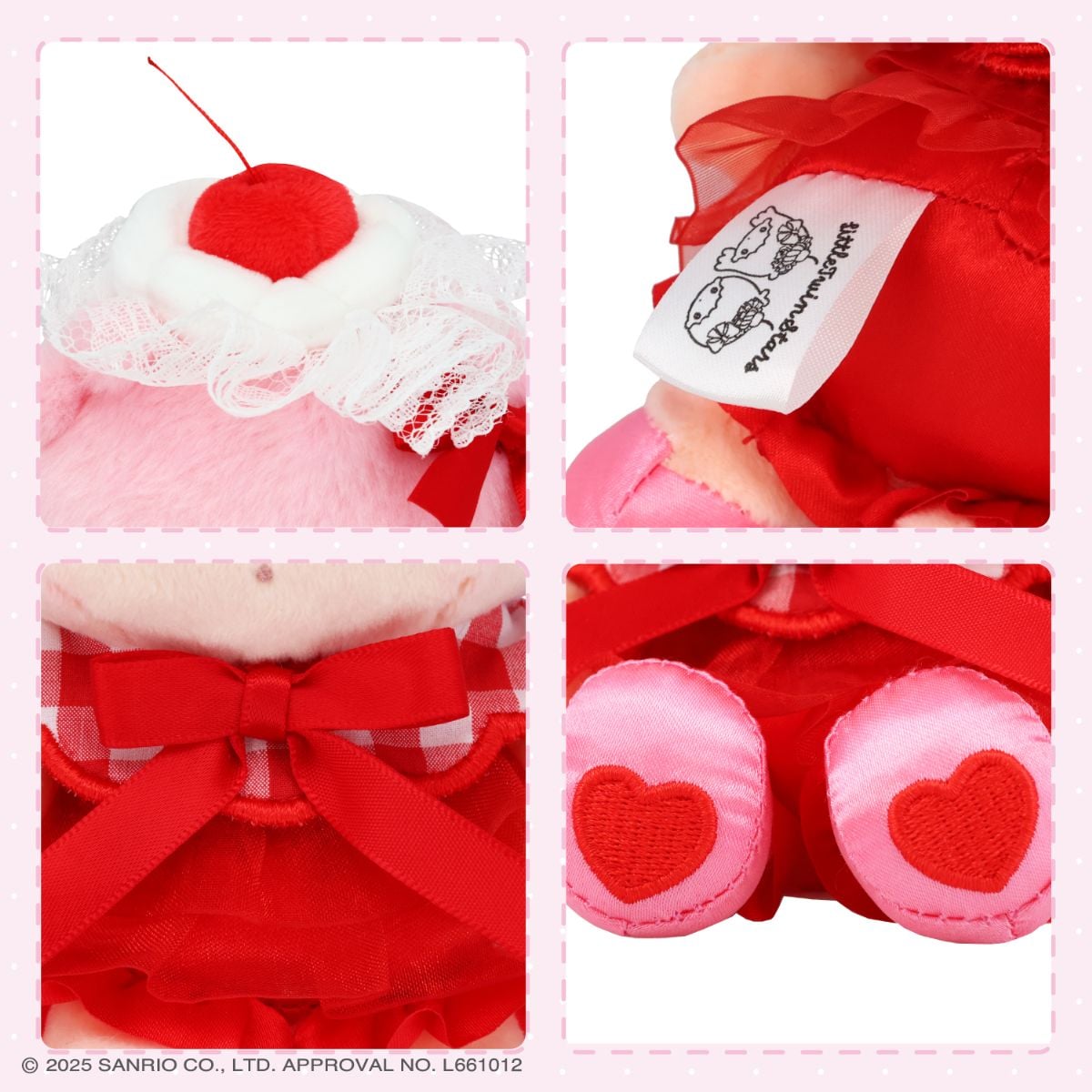 Sanrio x 粧美堂 奶油車厘子掛件公仔