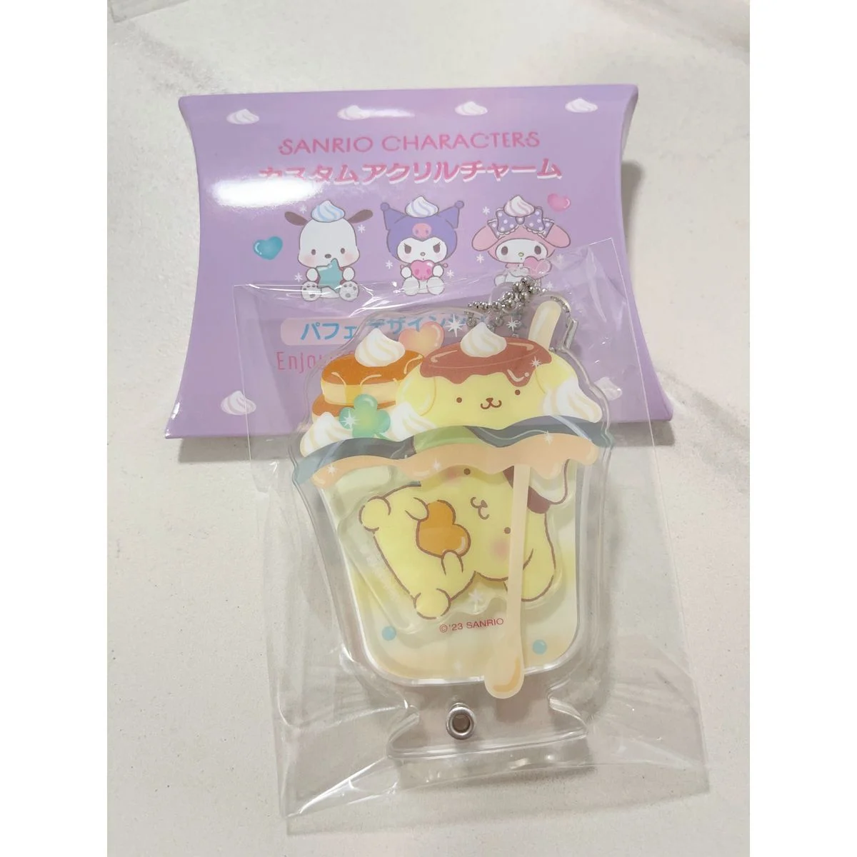 Sanrio 巴菲甜點造型透明亞克力吊飾匙扣 可揀款