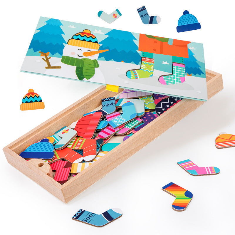 Wooden_snowman's_clothes_hanging_Sequence_&_Logic_educational_game_wooden-snow-man-clothes-hanging-game-2