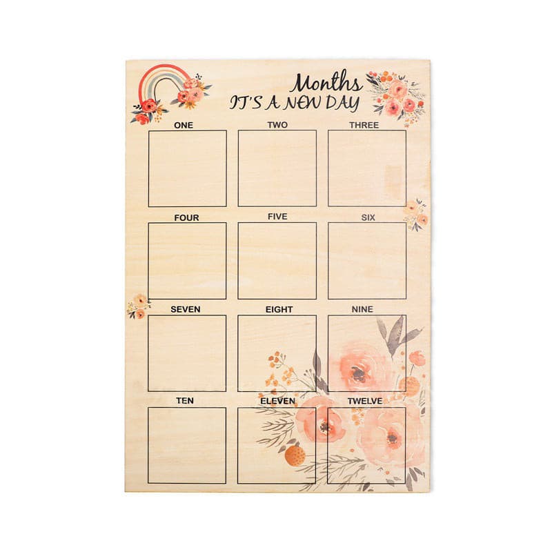 Monthly_Wooden_Photo_Mileage_Board._Photo_Frame._Baby_memory_flower