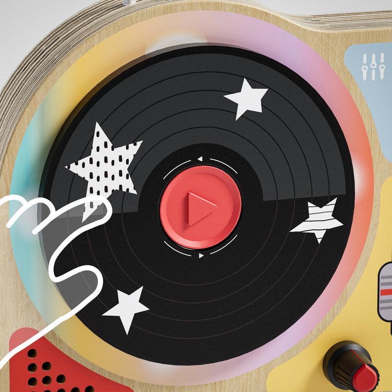 Topbright DJ 音樂忙碌板 木製感官活動玩具