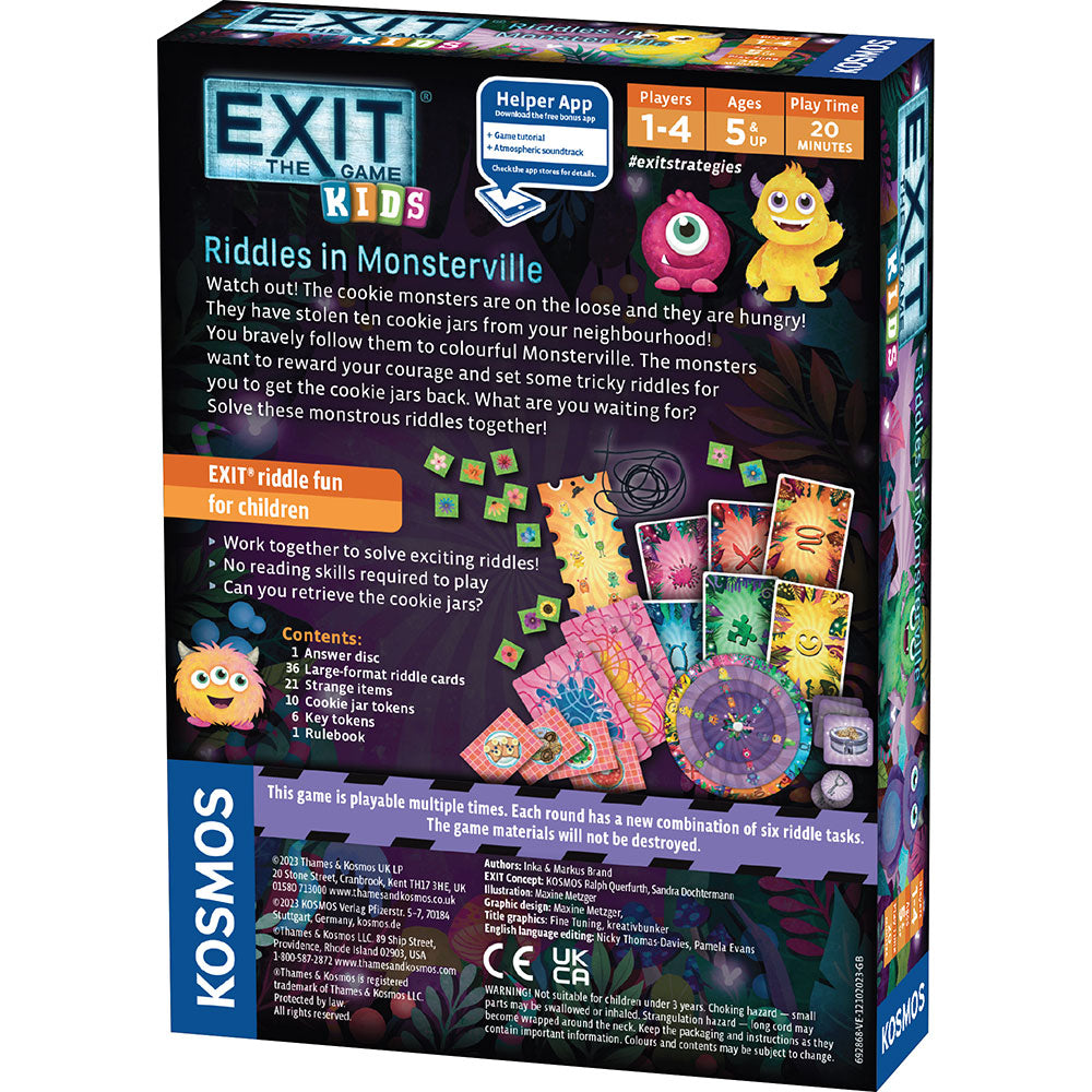 Thames & Kosmos EXIT: The Game - Kids 兒童密室逃脫 - 怪獸鎮謎題