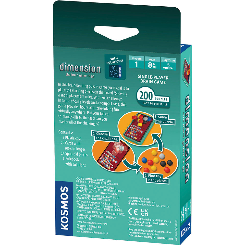 Thames & Kosmos Dimension:隨身版腦力遊戲