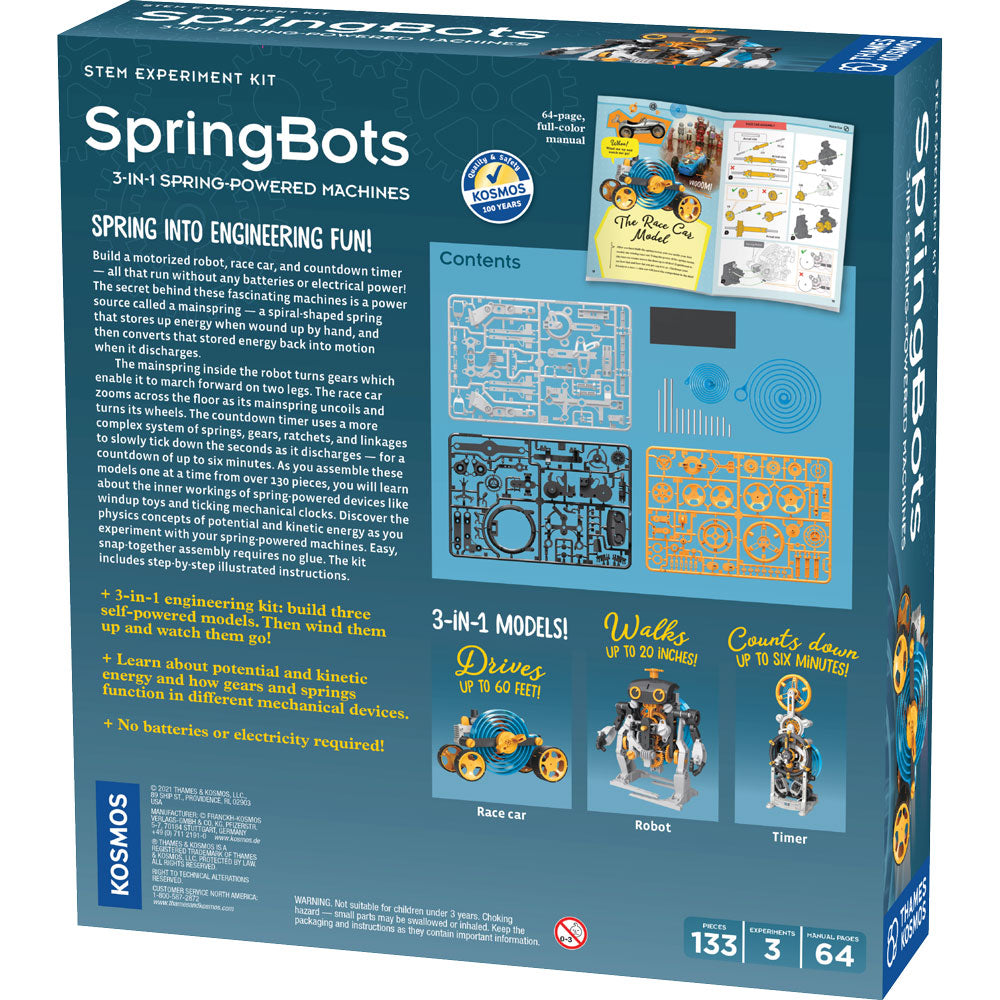 Thames & Kosmos SpringBots:三合一彈簧動力機械