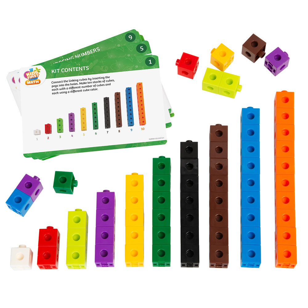 Thames & Kosmos Kids First Math:連接方塊數學套件連活動卡