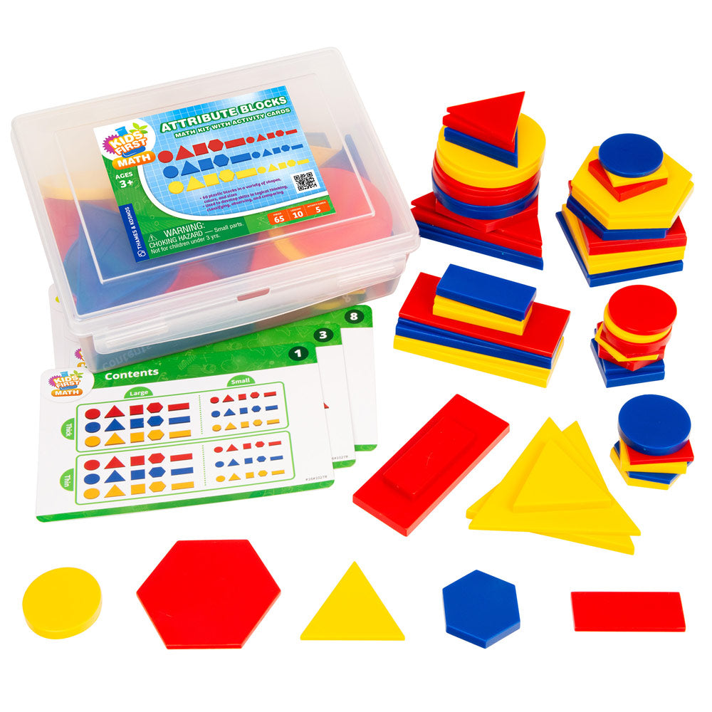Thames & Kosmos Kids First Math:屬性積木數學套件連活動卡
