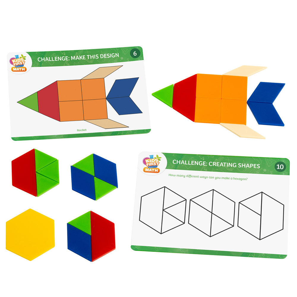 Thames & Kosmos Kids First Math:圖案積木數學套件連活動卡