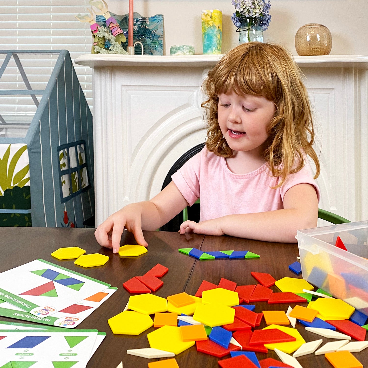 Thames & Kosmos Kids First Math:圖案積木數學套件連活動卡