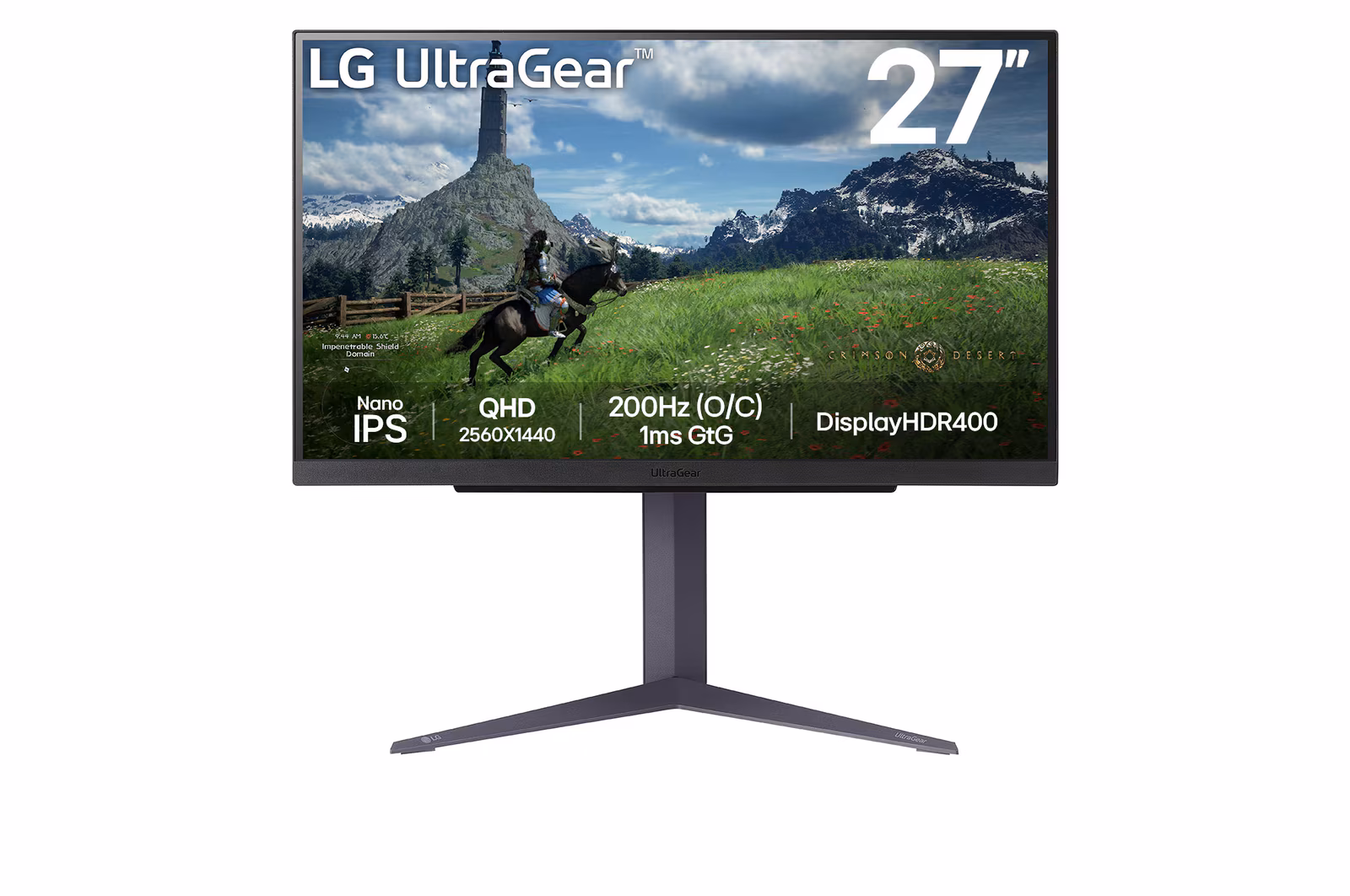 LG 樂金 27吋 UltraGear QHD Nano IPS 180Hz 電競顯示器 27GS85Q-B
