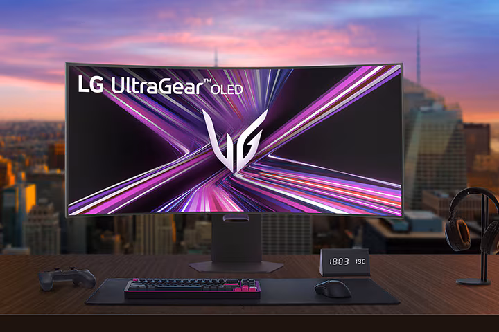 LG 樂金 45吋 UltraGear OLED 5K WUHD 165Hz / WFHD Dual Mode 330Hz 曲面電競顯示器 45GX950A-B