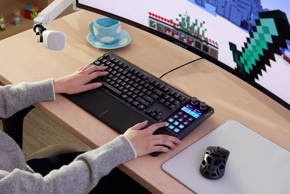 Corsair Galleon 100 SD Stream Deck-Integrated Mechanical Keyboard 有線遊戲鍵盤 CH-912A31I-NA