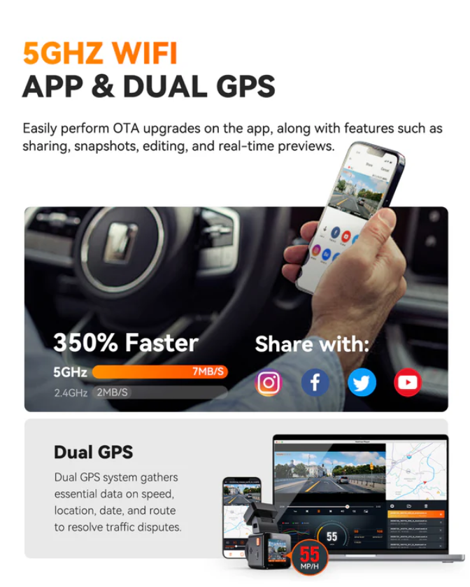 Vantrue Element 1 PRO (E1 PRO) 4K前鏡頭車Cam 行車紀錄儀 圖 7