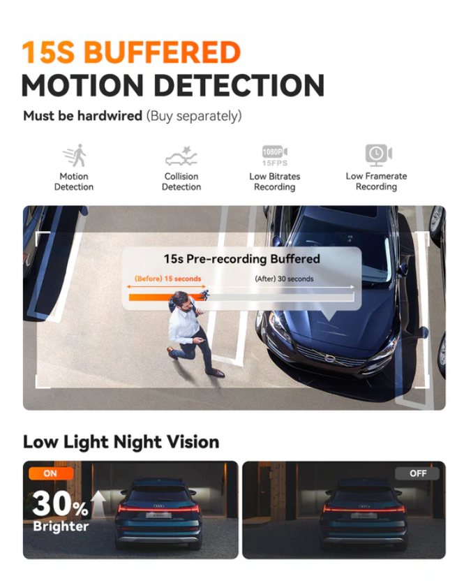 Vantrue Element 1 PRO (E1 PRO) 4K前鏡頭車Cam 行車紀錄儀 圖 8