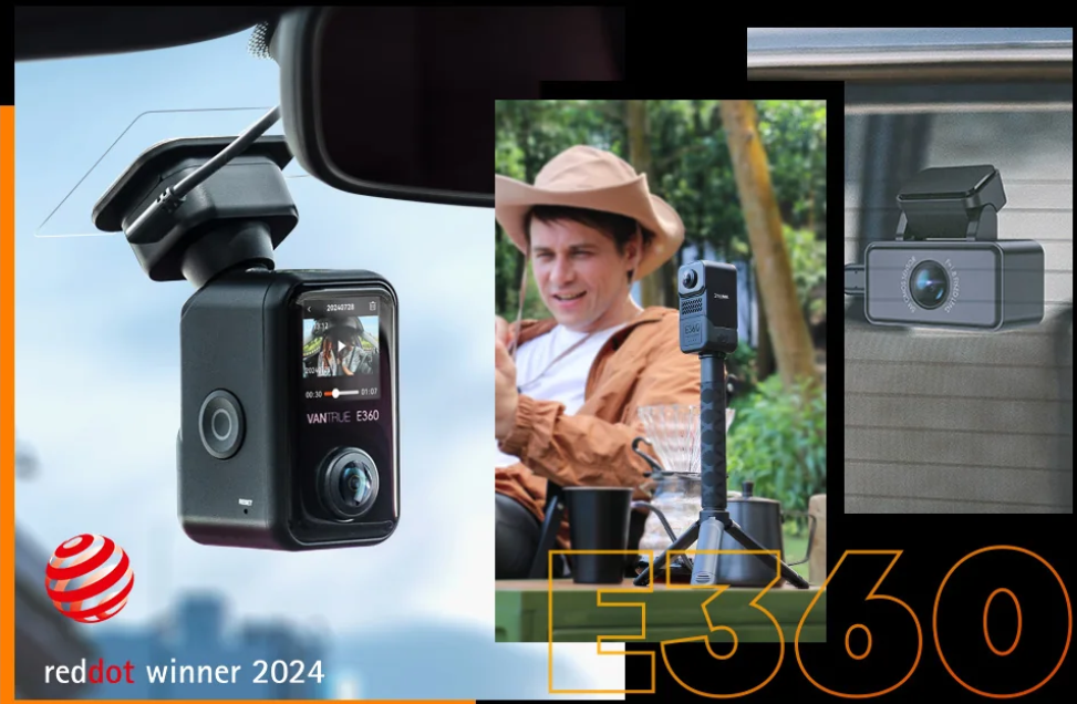 Vantrue E360 360° 全景 5.2K 2CH 雙鏡頭車Cam 行車紀錄儀 (開篷車專用) 圖 4