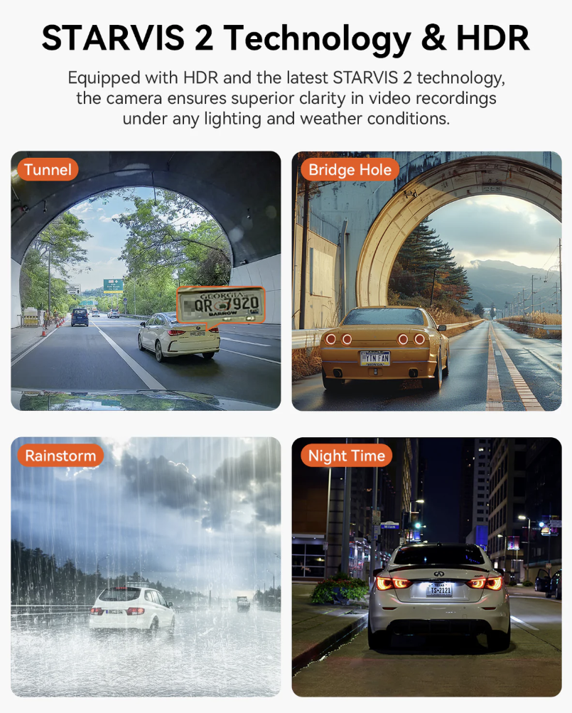 Vantrue Nexus 2X (N2X) 2.7K前外+1080P前內 雙鏡頭車Cam行車紀錄儀 圖 3