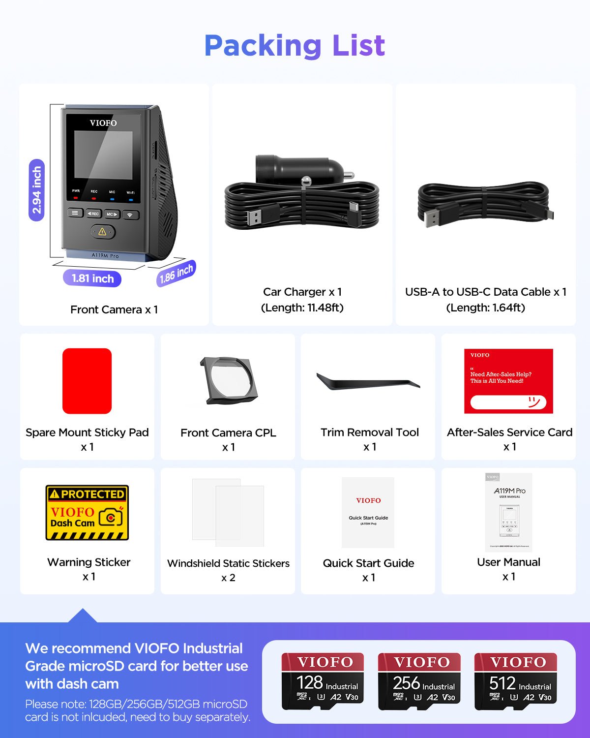 VIOFO A119M Pro 4K HDR Mini 行車記錄儀 配 Sony STARVIS 2 感光元件,超強夜視,Ultra Fast Wi-Fi 6 & Precise GPS 圖 9