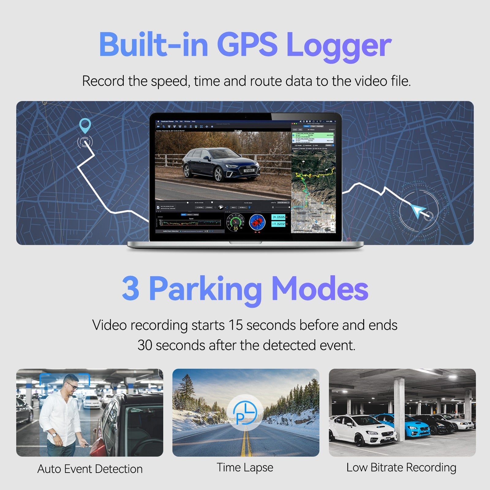 VIOFO A129 Pro Duo Ultra 4K 前置 + Full HD 1080P 後 雙 鏡頭 Wi-Fi GPS 行車記錄儀 圖 5
