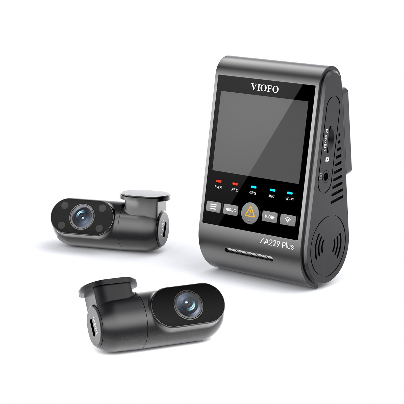 VIOFO A229 Plus 3 鏡頭 2K+2K+1080P HDR 5GHz Wi-Fi GPS 語音控制 3 鏡頭 行車記錄儀 配 雙 Sony STARVIS 2 感光元件 圖 2