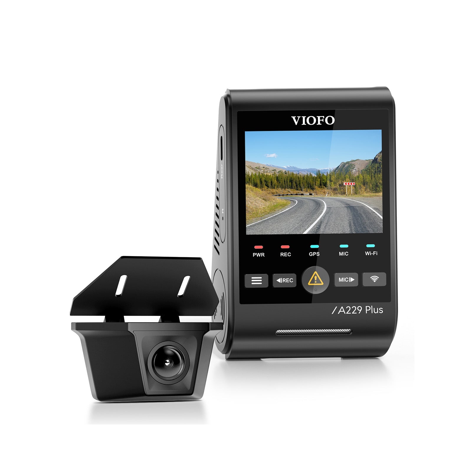 VIOFO A229 Plus-W 雙鏡頭 2K 前置+2K 防水 後 Camera 配 雙 Sony STARVIS 2 感光元件,2-鏡頭 HDR 圖 1