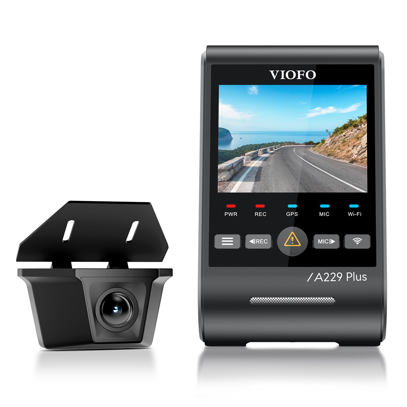 VIOFO A229 Plus-W 雙鏡頭 2K 前置+2K 防水 後 Camera 配 雙 Sony STARVIS 2 感光元件,2-鏡頭 HDR 圖 3