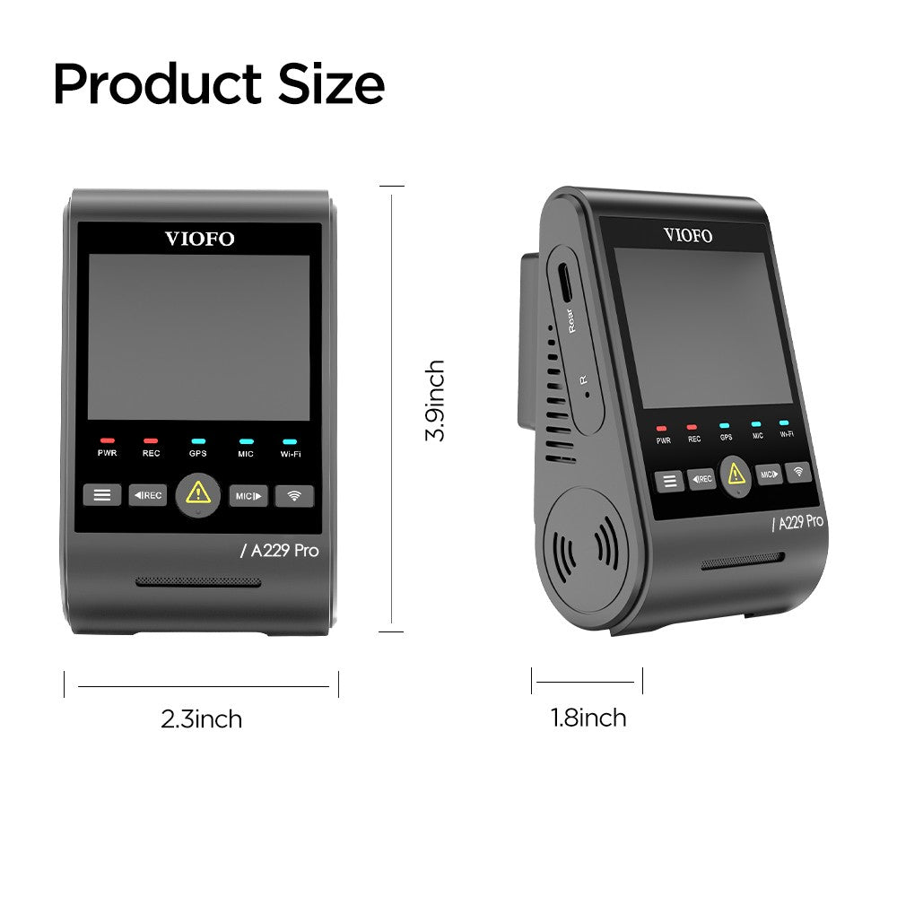 VIOFO A229 Pro 單鏡頭 4K HDR 前置 行車記錄儀 配 Sony STARVIS 2 IMX678 8MP 感光元件 超強夜視 語音控制 5GHz WiFi GPS 圖 9
