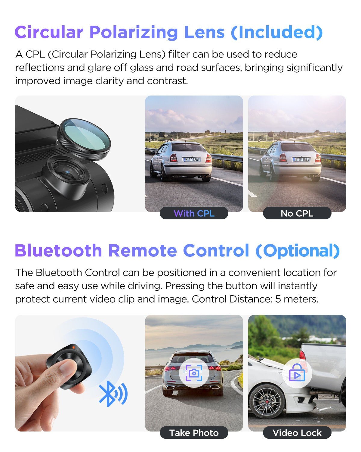 VIOFO A229 Pro 雙鏡頭 前後 4K+2K HDR 雙 行車記錄儀 配 Sony STARVIS 2 感光元件 超強夜視 語音控制 圖 7