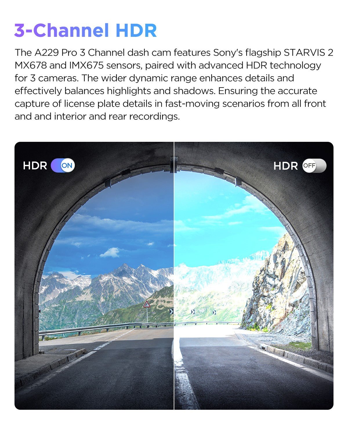 VIOFO A229 Pro 3 鏡頭 4K+2K+1080P HDR 3 Channels Car 行車記錄儀 配 Sony STARVIS 2 感光元件 for 網約車 出租車 網約車司機 圖 5