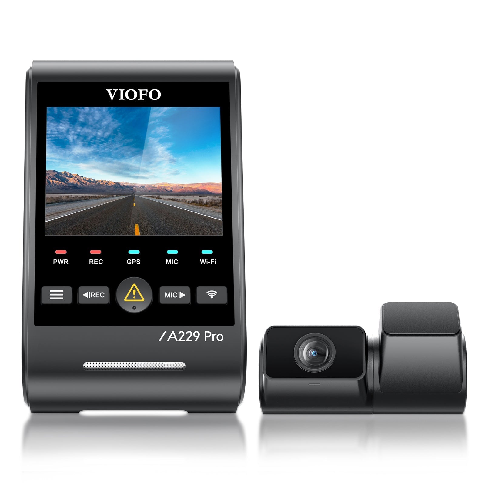 VIOFO A229 Pro Tele 雙鏡頭 行車記錄儀 - 4K+2K 望遠 4 倍光學變焦 望遠 Cam 配 STARVIS 2 感光元件 圖 2